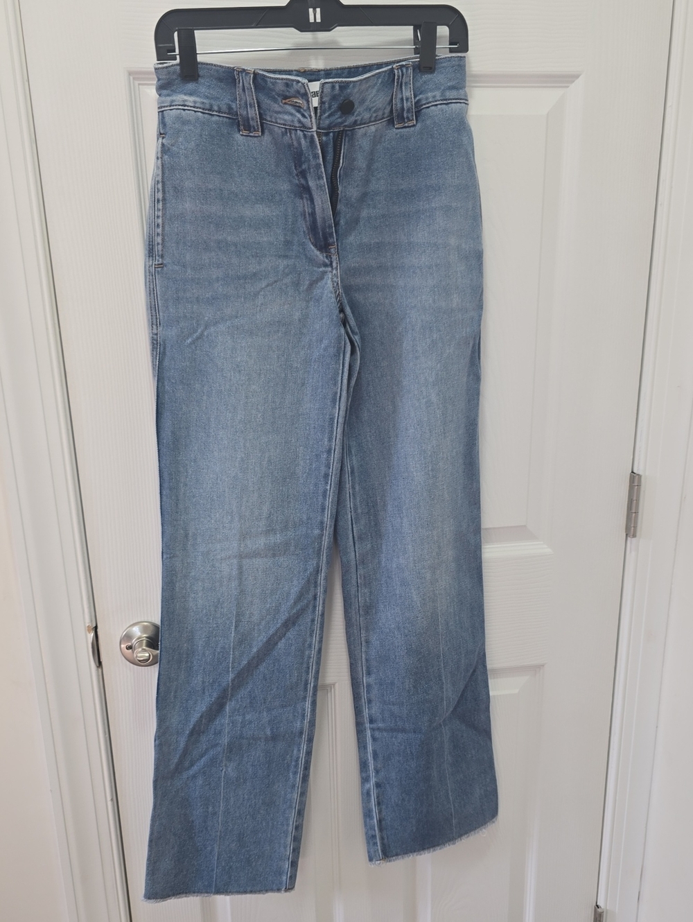 Classic High-Rise Medium Blue Wide-Leg Jeans